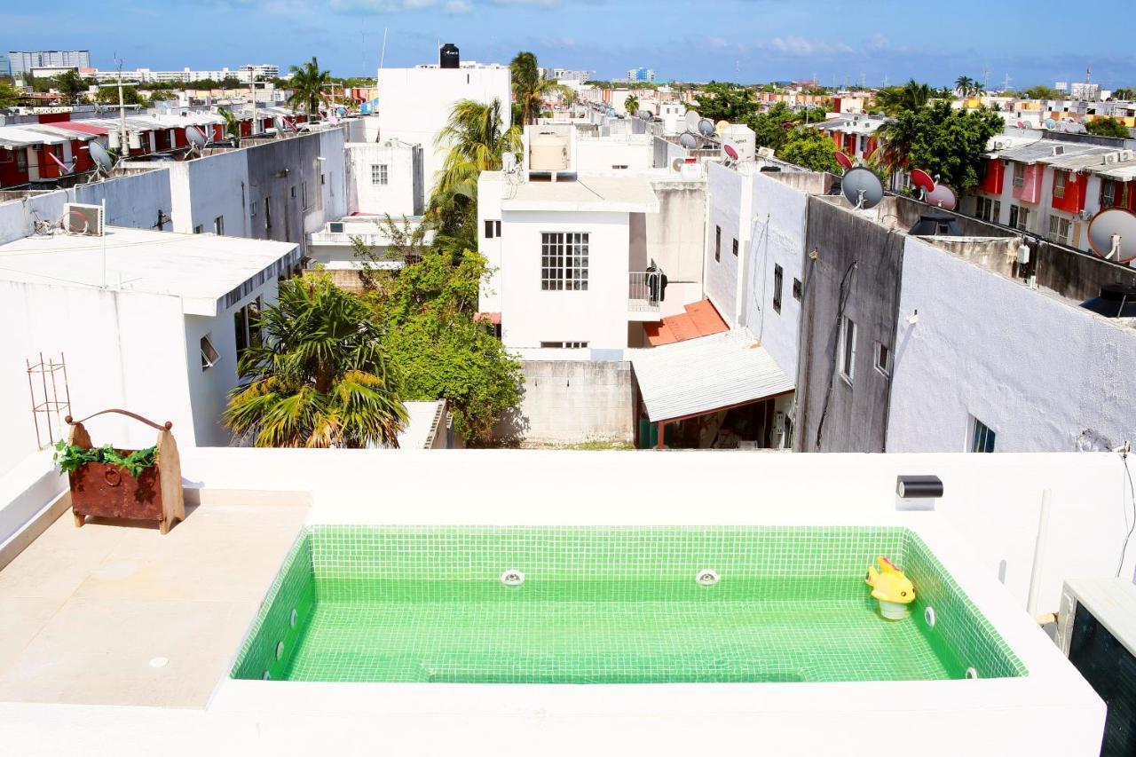 Habitacion, Jacuzzi Rooftop, Gran Wi-Fi Cancún Kültér fotó